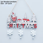 Christmas Door Hanging Oranments Wall Xmas Dec Merry Christmas Decor For Home Happy New Year Naviidad Door Pendants