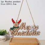 Christmas Door Hanging Oranments Wall Xmas Dec Merry Christmas Decor For Home Happy New Year Naviidad Door Pendants