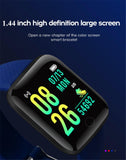 Digital smartwatch with blood pressure monitor heart rate and physical activity tracking