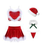 Velvet love suspender Christmas erotic lingerie