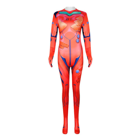 Orange-red women's bodysuit