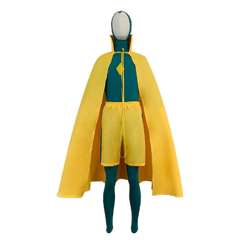 Yellow cape suit Halloween stage costume