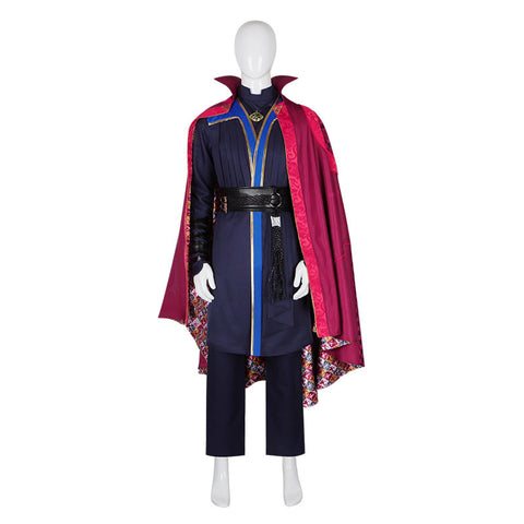 Halloween cosplay costume with red cape