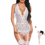 Transparent lace erotic lingerie