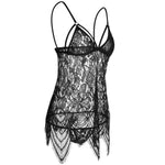 Lace transparent suspender nightdress Bohemian erotic fun women's pajamas