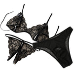 Sexy lace three-point erotic lingerie