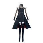 Anime black wrap dress