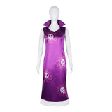 Purple cheongsam anime cosplay costume