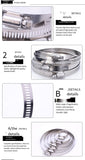 304 throat hoop stainless steel throat hoop clamp grip hoop clamp clamp clamp hoop