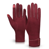 Winter Gloves Warm Touch Screen Riding Windproof Internal Plush Warm Catch Velvet Gloves Women Outdoor Gloves Spring