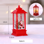 Santa Claus Snowman Lantern Light Merry Christmas Decor For Home Christmas Tree Ornament Xmas Gifts Navidad