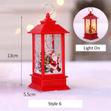 Santa Claus Snowman Lantern Light Merry Christmas Decor For Home Christmas Tree Ornament Xmas Gifts Navidad