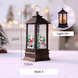 Santa Claus Snowman Lantern Light Merry Christmas Decor For Home Christmas Tree Ornament Xmas Gifts Navidad