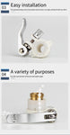 Locking type multi-function pipe fitting Pure copper one-key lock pipe fitting