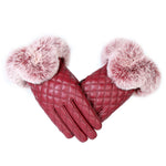 Fashionable ladies warm thick winter gloves