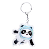 Cute Panda Ice Pier Auspicious Ornament 2022 Winter Game World Competition Key Chain Key Chain Lovely Auspicious Gift