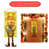 Christmas Door Hanging Flag Merry Christmas Decor for Home Christmas Ornaments Christmas Navidad Xmas Gifts New Year