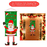 Christmas Door Hanging Flag Merry Christmas Decor for Home Christmas Ornaments Christmas Navidad Xmas Gifts New Year