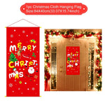 Christmas Door Hanging Flag Merry Christmas Decor for Home Christmas Ornaments Christmas Navidad Xmas Gifts New Year