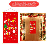 Christmas Door Hanging Flag Merry Christmas Decor for Home Christmas Ornaments Christmas Navidad Xmas Gifts New Year