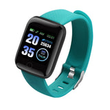 Digital smartwatch with blood pressure monitor heart rate and physical activity tracking