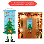 Christmas Door Hanging Flag Merry Christmas Decor for Home Christmas Ornaments Christmas Navidad Xmas Gifts New Year