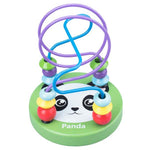 Montessori Toys Educational Wooden Toys for Children Early Learning Boys Girls Wooden Circles Bead Wire Maze Roller Coaster 001