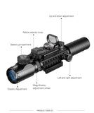 3-9X32EGC Tactical Optic Red Green Illuminated Riflescope Holographic Reflex 4 Reticle Dot Combo Hunting Rifle Scope