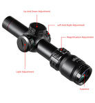 2-7x20 Scope Mil Dot Scope Hunting Riflescope Scope Illumination Reticle Sight Rifle Scope Sniper Hunting Scopes