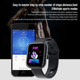 Montre intelligente Y68 Bluetooth Fitness Tracker Sports Watch Surveillance de la fréquence cardiaque Pression artérielle