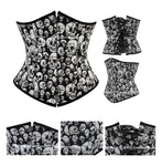 SEXY Gothic Underbust Corset and Waist cincher Bustiers Top Workout Shape Body Belt Plus size Lingerie S-6XL