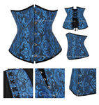 SEXY Gothic Underbust Corset and Waist cincher Bustiers Top Workout Shape Body Belt Plus size Lingerie S-6XL