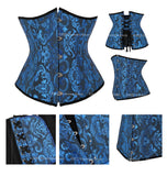 SEXY Gothic Underbust Corset and Waist cincher Bustiers Top Workout Shape Body Belt Plus size Lingerie S-6XL