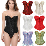 Plus Size Bustier Corsets Gothic Lace Up Binders and Shapers Overbust Body Shapewear Women Sexy Slimming Waist Trainer Boned 6XL