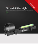 Red and Green Fiber 1x28 Red Dot Sight Hunting Light weight  Scope Fit Shotguns Rib Rail Hunting Shooting Holographic Sight