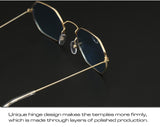 Fashion Small Frame Square Sunglasses Women Brand Designer Metal Mirror Sun Glasses Women Ocean Lens