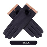 Winter Gloves Warm Touch Screen Riding Windproof Internal Plush Warm Catch Velvet Gloves Women Outdoor Gloves Spring