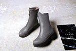 Women's boots Front zipper low heels women's boots