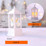 Santa Claus Snowman Lantern Light Merry Christmas Decor For Home Christmas Tree Ornament Xmas Gifts Navidad