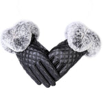 Fashionable ladies warm thick winter gloves