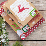 12 kraft paper Christmas gift boxes with lids for wrapping large clothes