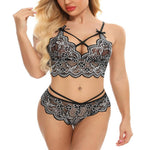 Sexy three-point lace erotic lingerie