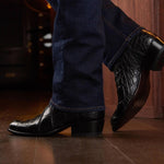 Comfortable mid-heel 38-48 versatile midi men's boots