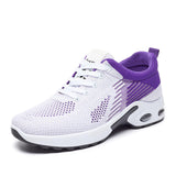 Women's lace-up running shoes Comfortable non-slip sneakers