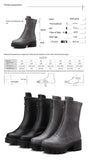 Women's boots Front zipper low heels women's boots