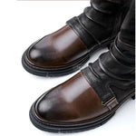 Low-heeled mid-barrel casual versatile men's boots in sizes 38 to 48