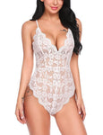 Plus-size lace sexy sheer lingerie