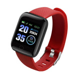 Digital smartwatch with blood pressure monitor heart rate and physical activity tracking