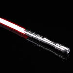 Dueling Blade Lightsaber RGB LED Color Changing Soundfonts Metal Handle Light Saber Blaster Lock Up FOC Halloween Toys