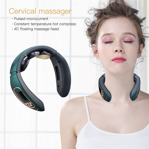 Electric Pulse Neck Massager TENS Cervical Spine Massager white